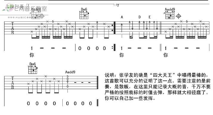 不想失去你吉他谱子-4