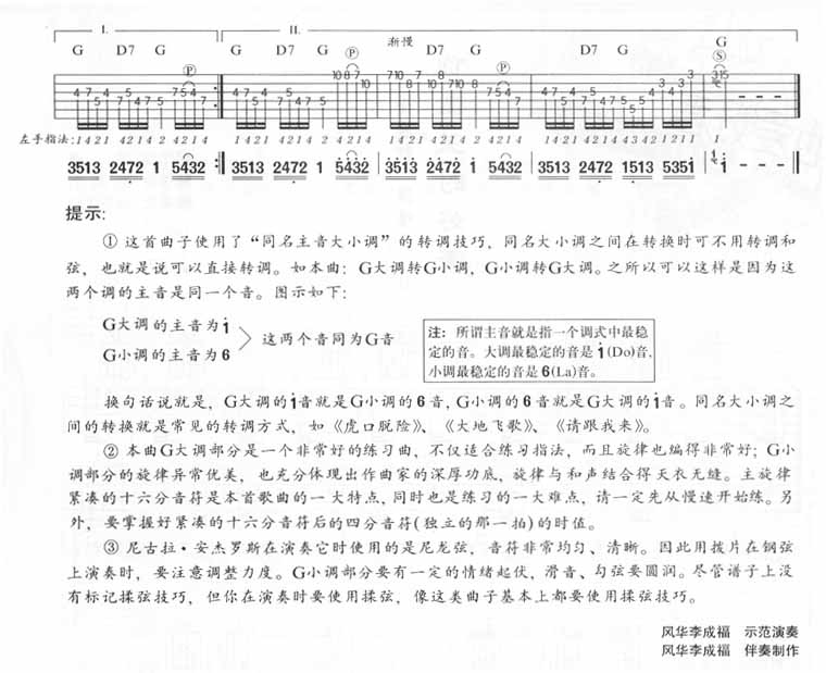 奇异的关联吉他谱子-2