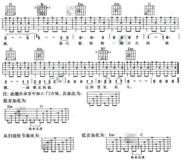 流浪歌手的情人吉他谱子-2