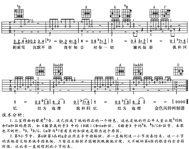 究竟吉他谱子-3