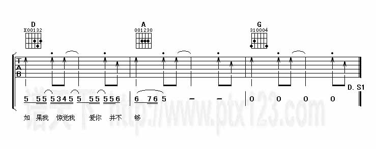 其实我一直想对你说吉他谱子-4