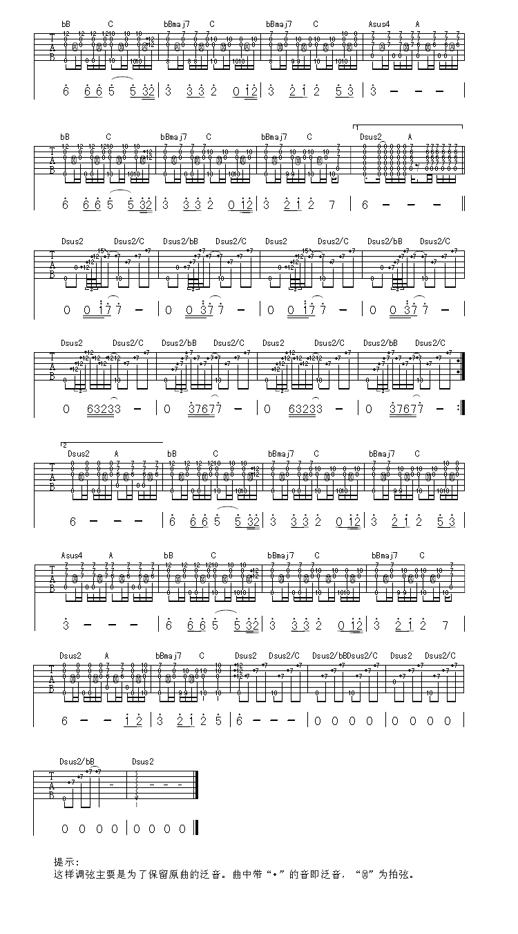 冬季到台北来看雨吉他谱子-2