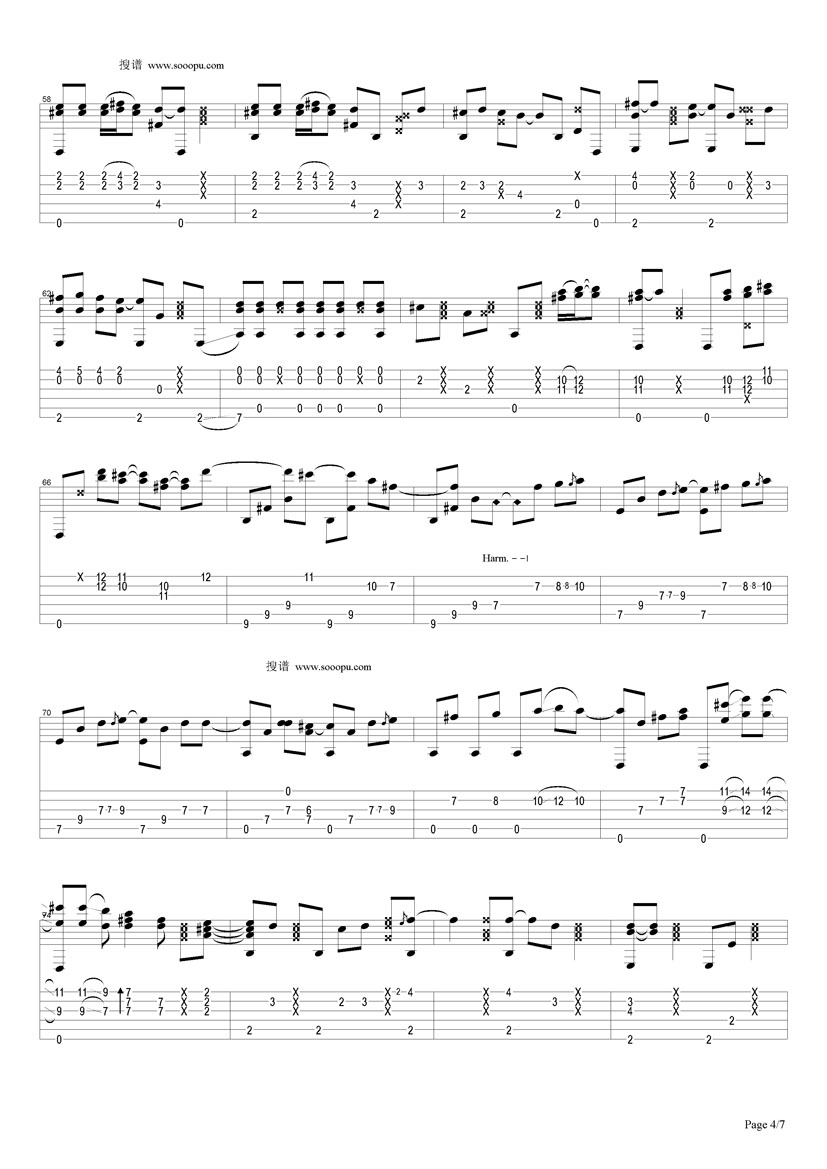 Last Christmas吉他谱子-4