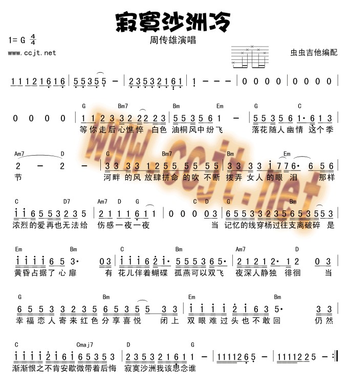 寂寞沙洲冷 - 周传雄