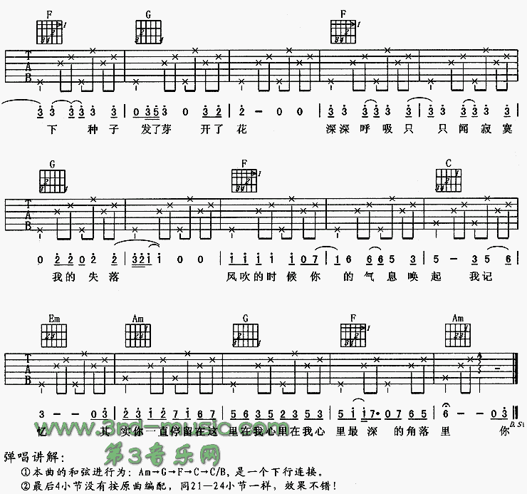 种子吉他谱子-3