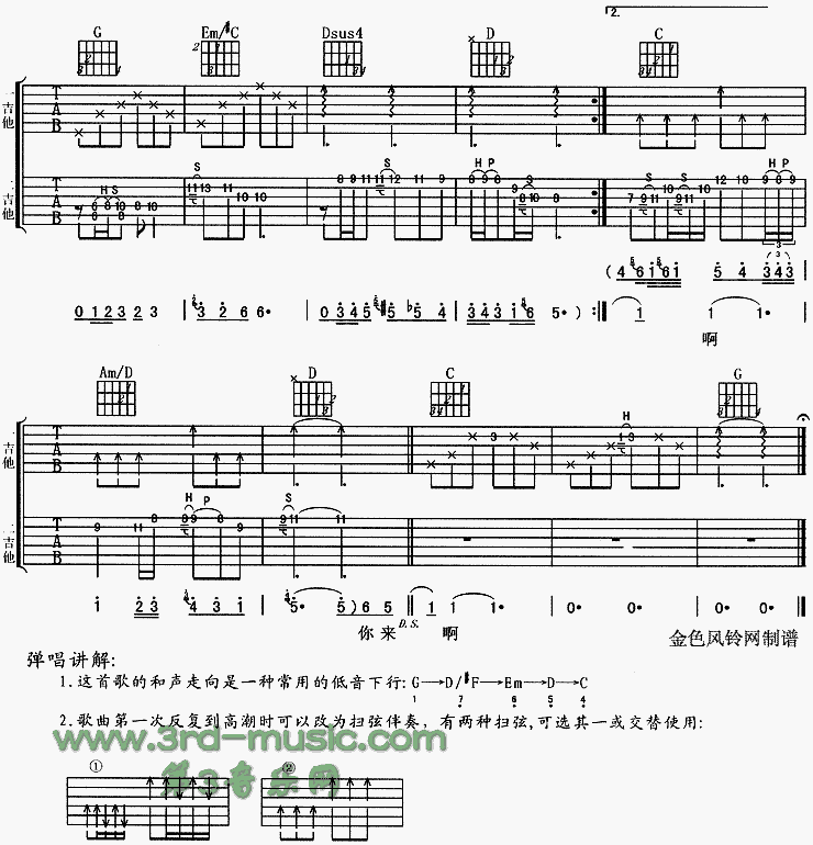 雨衣（闽南语）吉他谱子-3