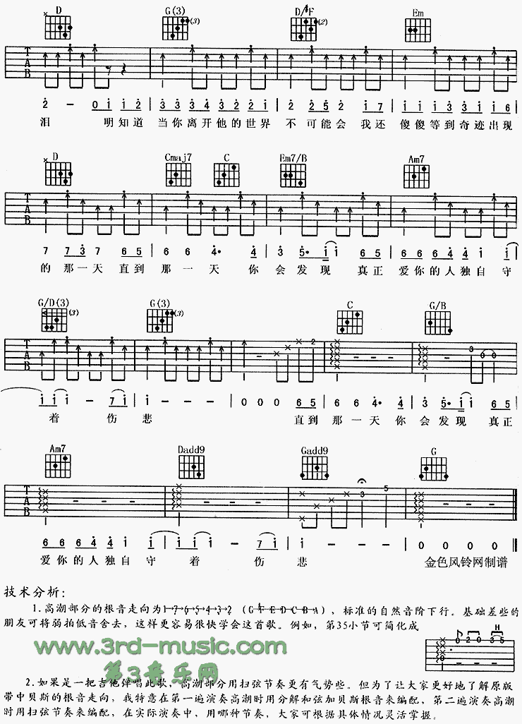 痴心绝对吉他谱子-5